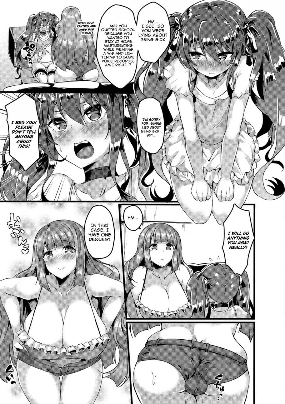 Hentai Manga Comic-Carnivorous Futanari girl vs Herbivorous Trap-Read-7